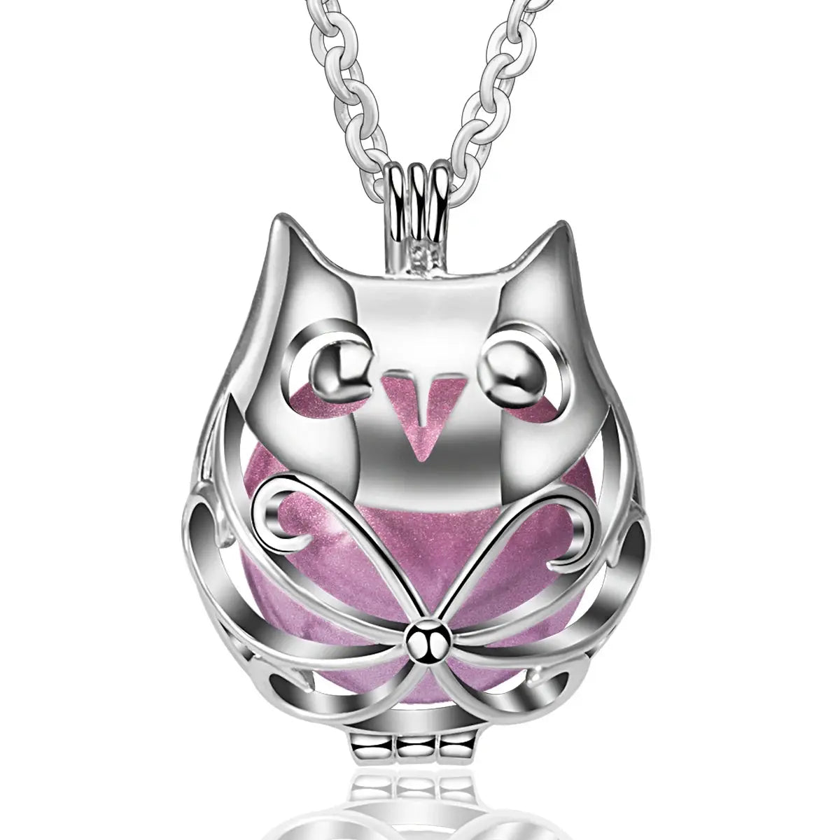 bola de grossesse 20mm Hibou argenté Mon Shopping Bébé