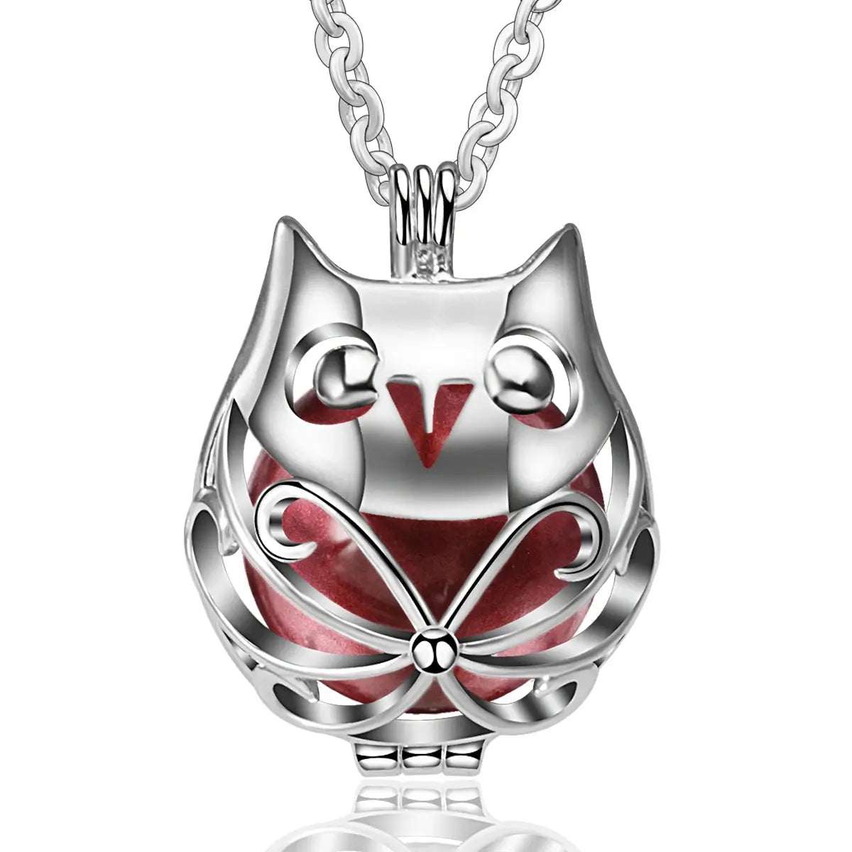 bola de grossesse 20mm Hibou argenté Mon Shopping Bébé