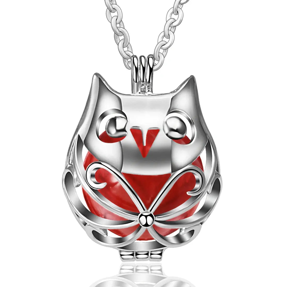 bola de grossesse 20mm Hibou argenté Mon Shopping Bébé