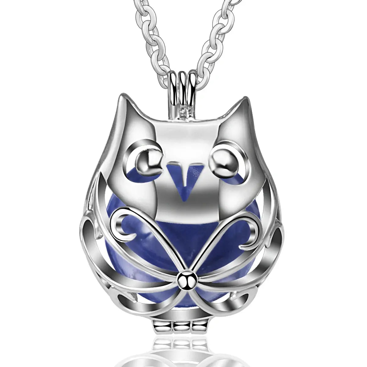 bola de grossesse 20mm Hibou argenté Mon Shopping Bébé