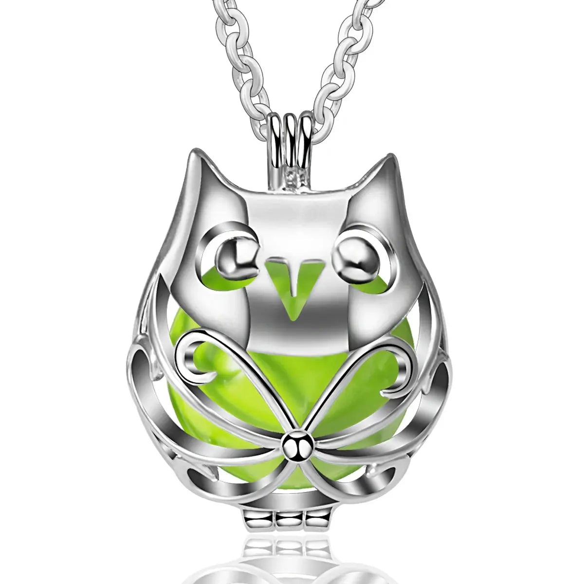 bola de grossesse 20mm Hibou argenté Mon Shopping Bébé