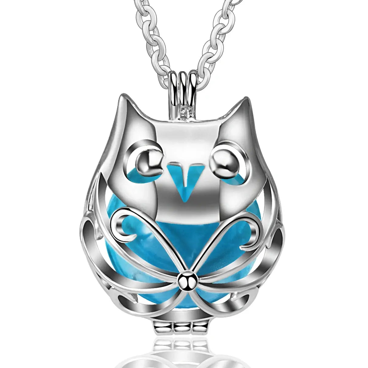 bola de grossesse 20mm Hibou argenté Mon Shopping Bébé