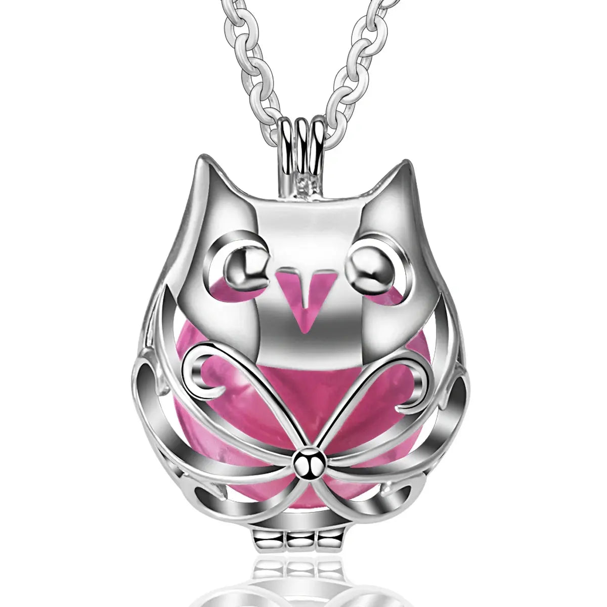 bola de grossesse 20mm Hibou argenté Mon Shopping Bébé