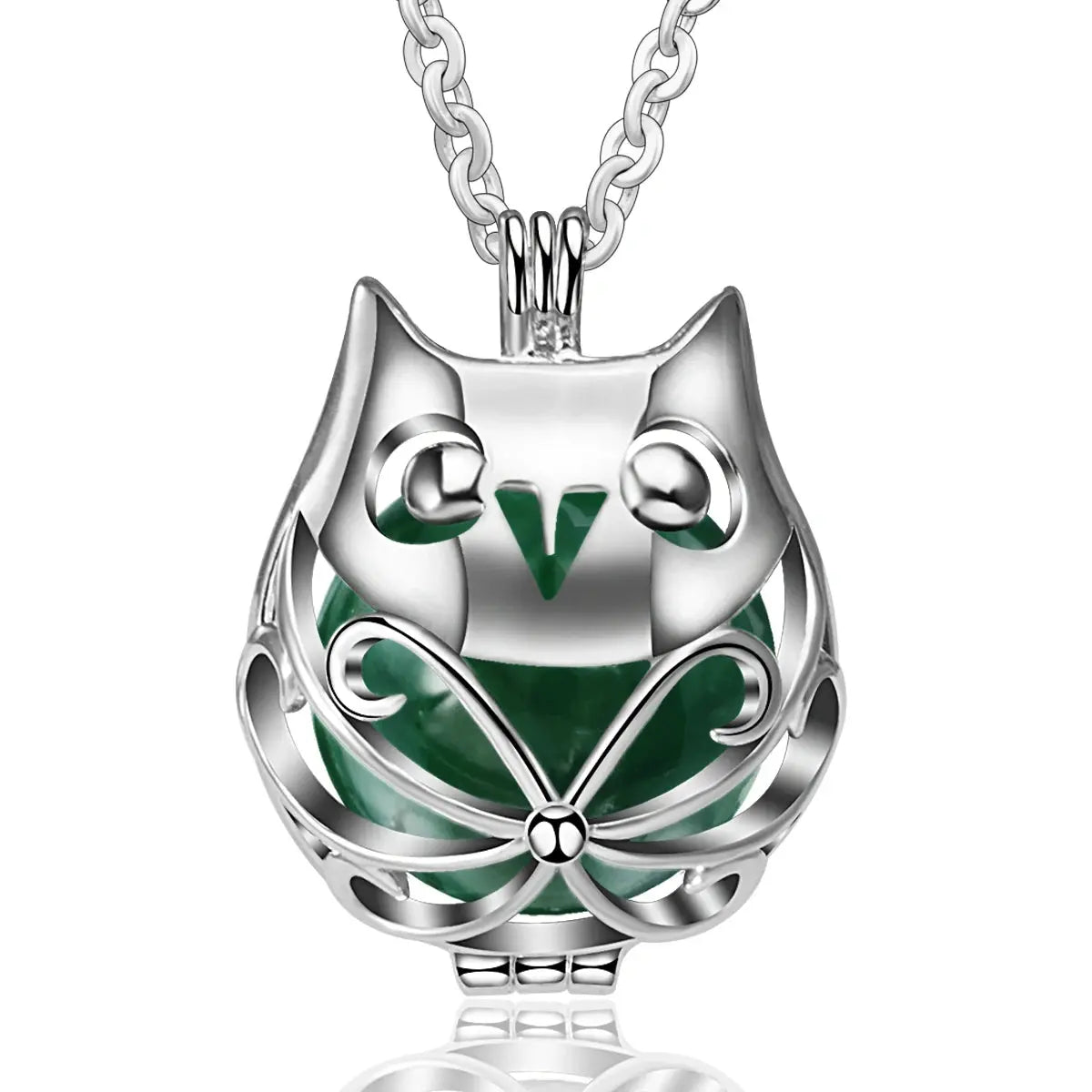 bola de grossesse 20mm Hibou argenté Mon Shopping Bébé