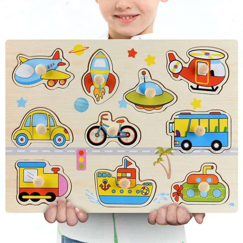 Jouet bebe - Jouet pour bébé - Puzzle 3D MontessoriBoard™ Mon Shopping Bébé