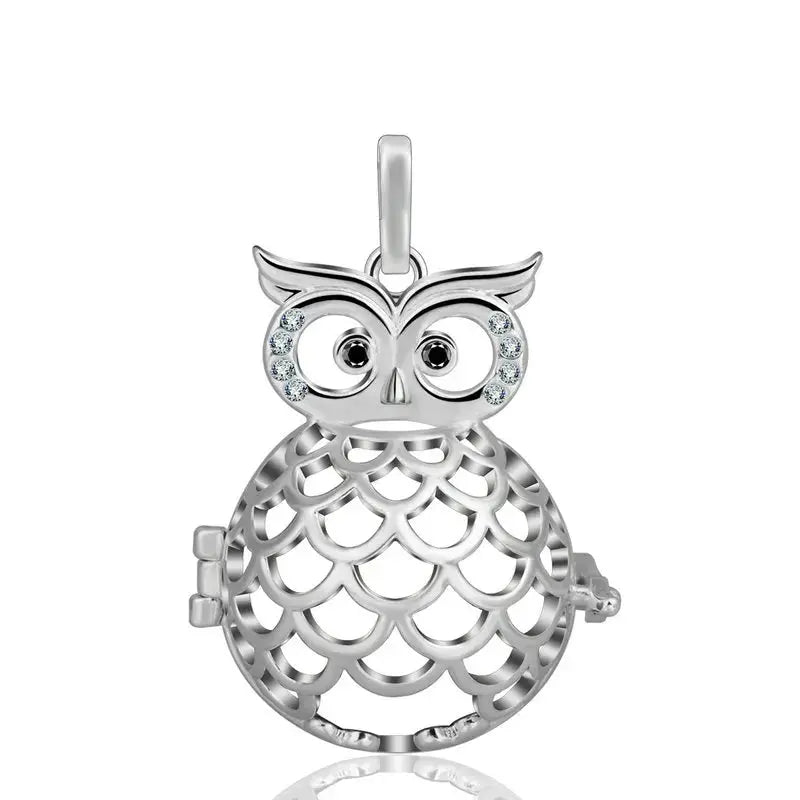 bola de grossesse 20mm hibou argenté Mon Shopping Bébé
