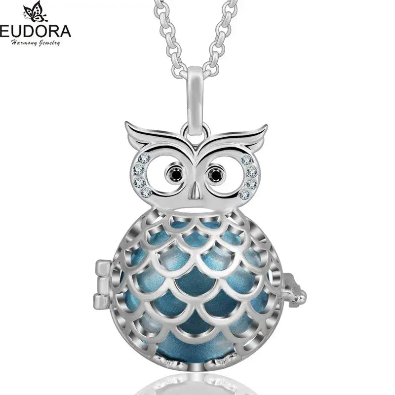 bola de grossesse 20mm hibou argenté Mon Shopping Bébé