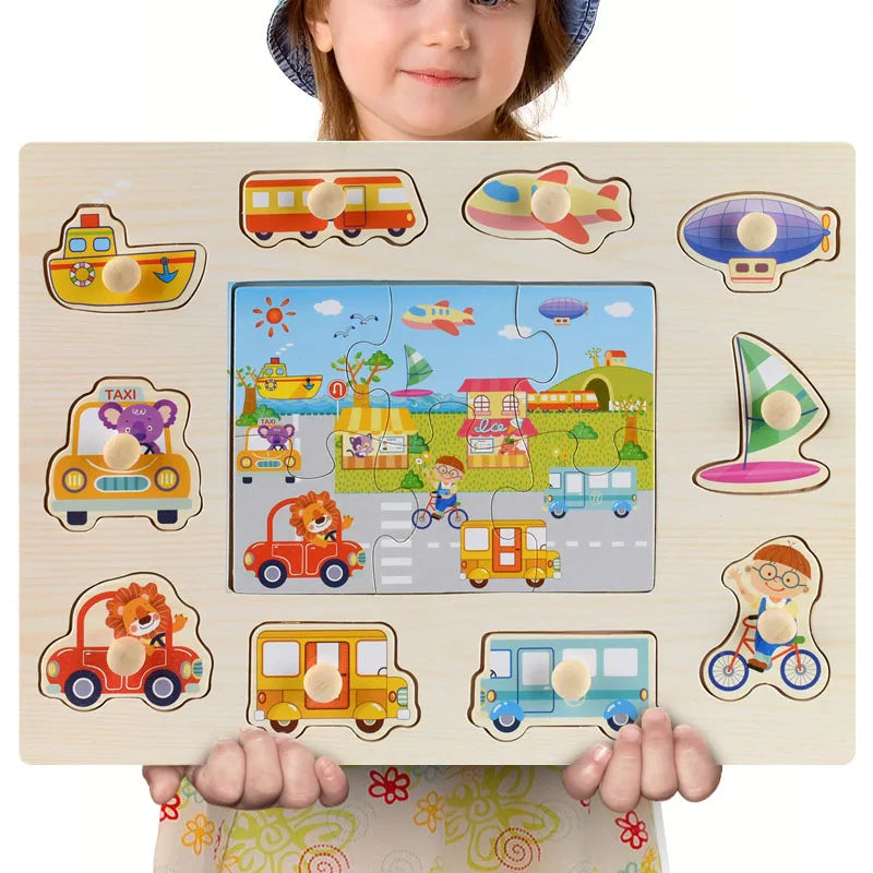 Jouet bebe - Jouet pour bébé - Puzzle 3D MontessoriBoard™