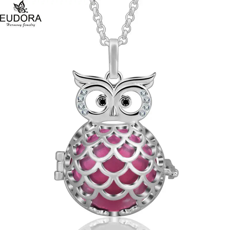 bola de grossesse 20mm hibou argenté Mon Shopping Bébé