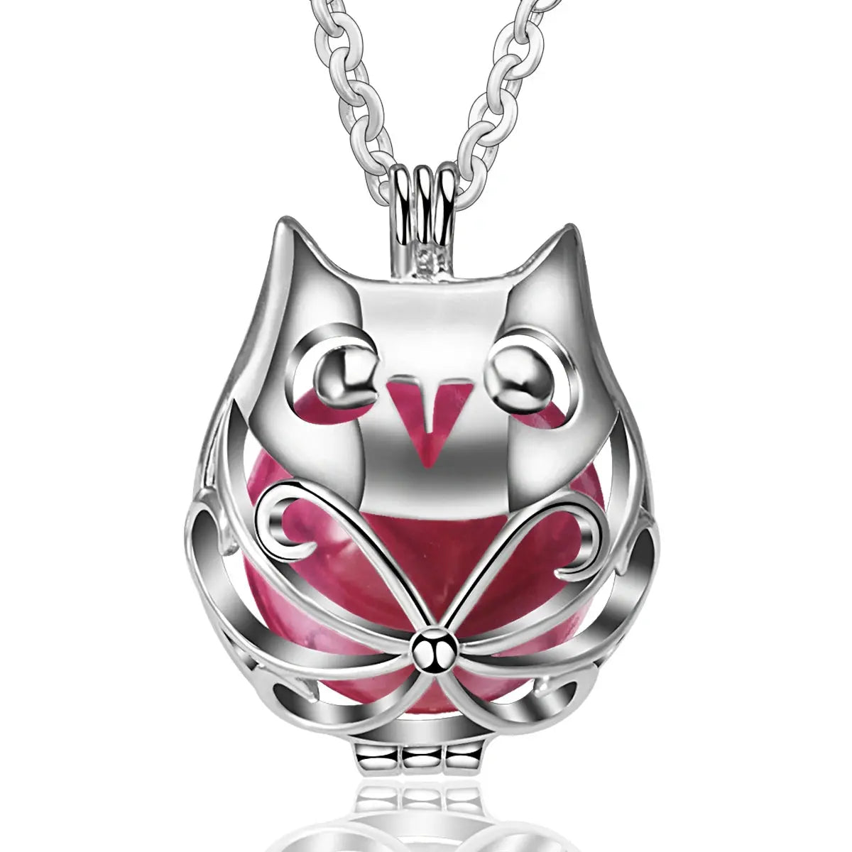 bola de grossesse 20mm Hibou argenté Mon Shopping Bébé