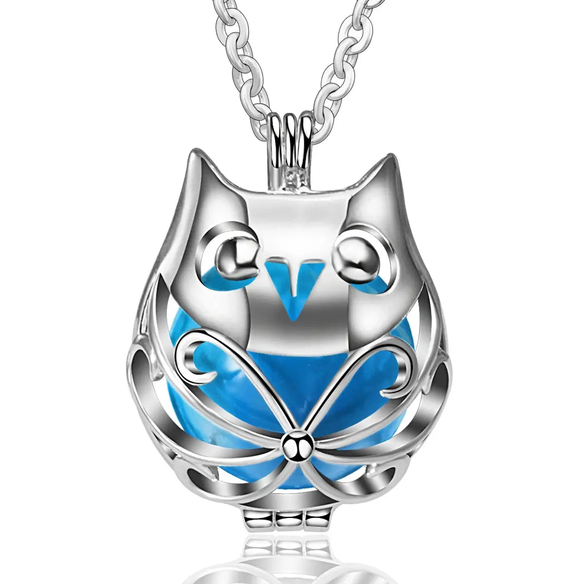 bola de grossesse 20mm Hibou argenté Mon Shopping Bébé