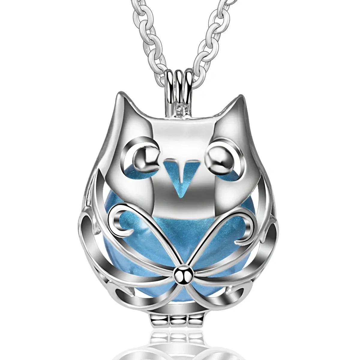 bola de grossesse 20mm Hibou argenté Mon Shopping Bébé