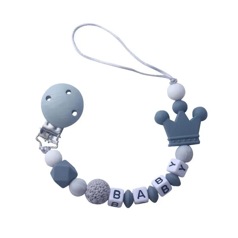 Attache tetine personnalisable - Attache sucette - Ours Mon Shopping Bébé