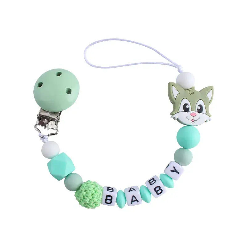 Attache tetine personnalisable - Attache sucette - Ours Mon Shopping Bébé
