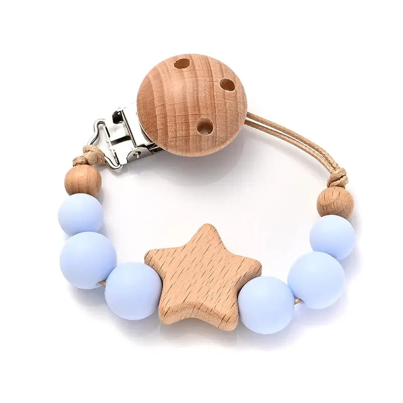 Attache tetine - Attache sucette - Forme d'étoile Mon Shopping Bébé
