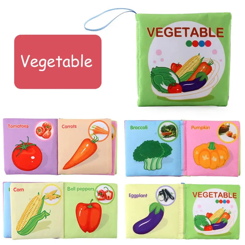 Jouet bebe - jouet pour bébé - Livre 3D tissu - MontessoriBoard™ Mon Shopping Bébé