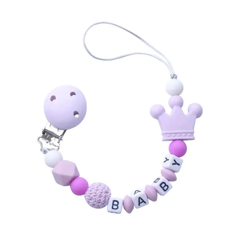 Attache tetine personnalisable - Attache sucette - Ours Mon Shopping Bébé
