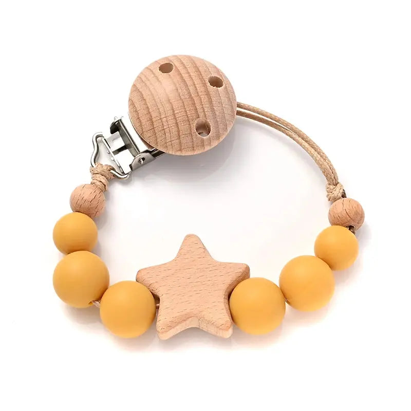 Attache tetine - Attache sucette - Forme d'étoile Mon Shopping Bébé