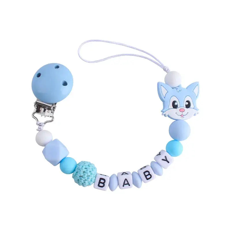 Attache tetine personnalisable - Attache sucette - Ours Mon Shopping Bébé
