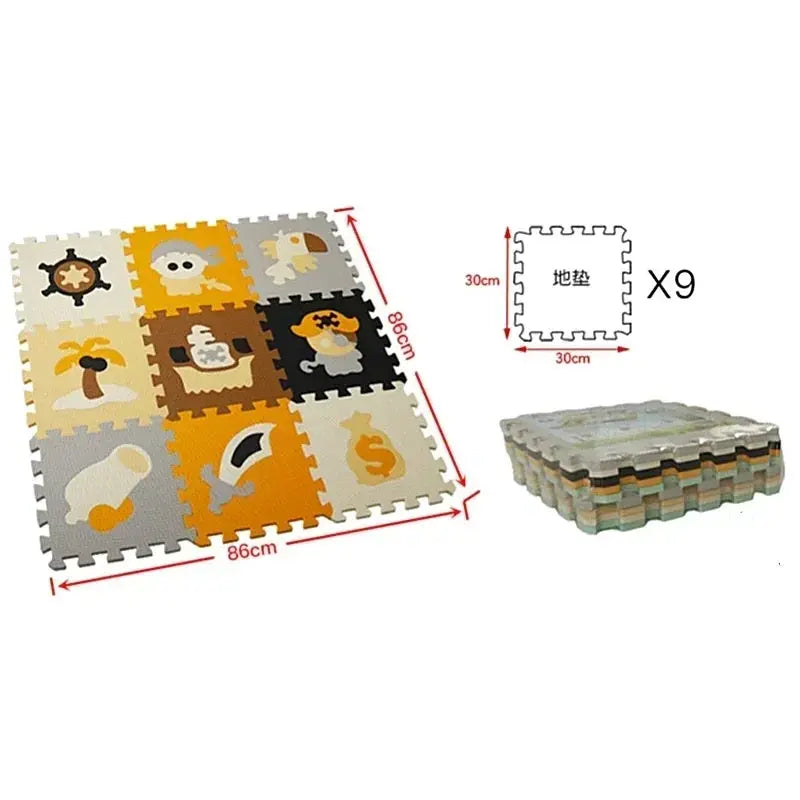 Tapis de jeu bébé - Tapis d'éveil Mon Shopping Bébé