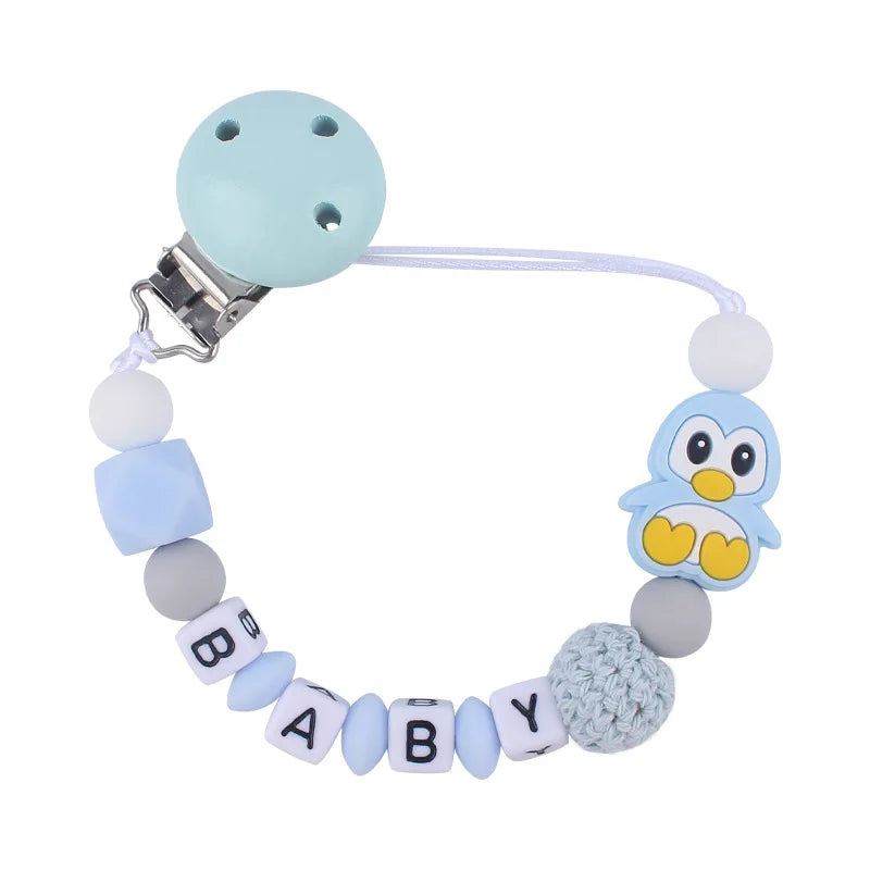 Attache tetine personnalisable - Attache sucette - Petit ours