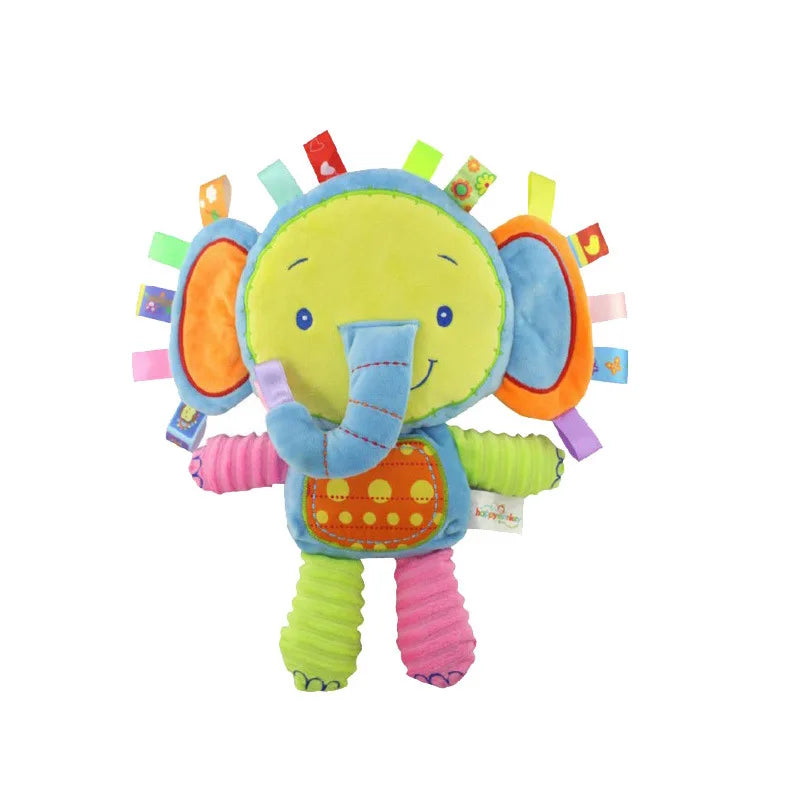 Hochet bébé - Jouet bebe - Peluche animaux de la jungle