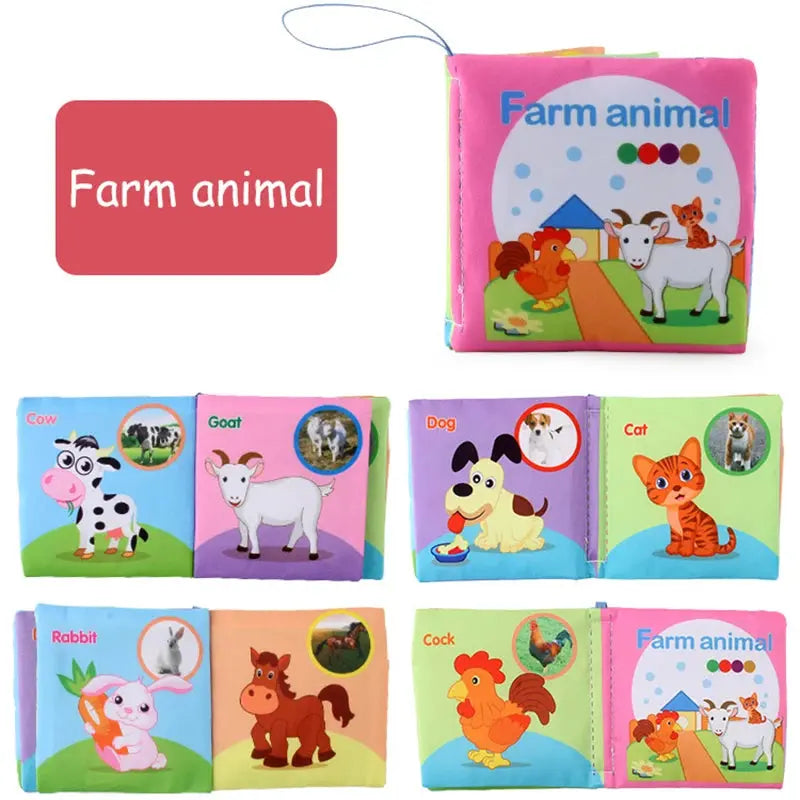 Jouet bebe - jouet pour bébé - Livre 3D tissu - MontessoriBoard™ Mon Shopping Bébé