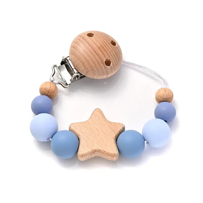 Attache tetine - Attache sucette - Forme d'étoile Mon Shopping Bébé