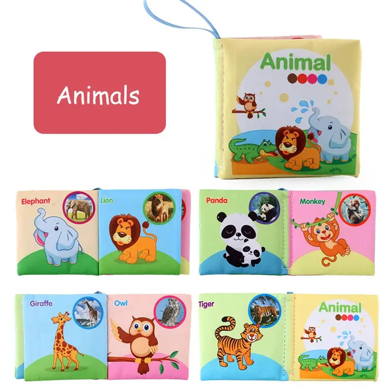 Jouet bebe - jouet pour bébé - Livre 3D tissu - MontessoriBoard™ Mon Shopping Bébé