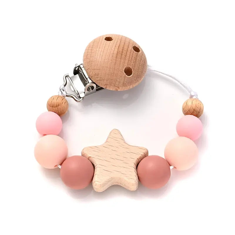 Attache tetine - Attache sucette - Forme d'étoile Mon Shopping Bébé