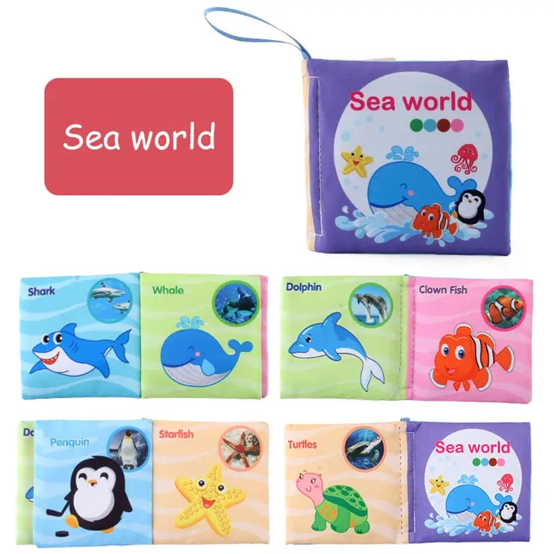 Jouet bebe - jouet pour bébé - Livre 3D tissu - MontessoriBoard™ Mon Shopping Bébé