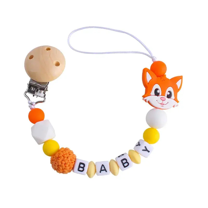 Attache tetine personnalisable - Attache sucette - Ours Mon Shopping Bébé