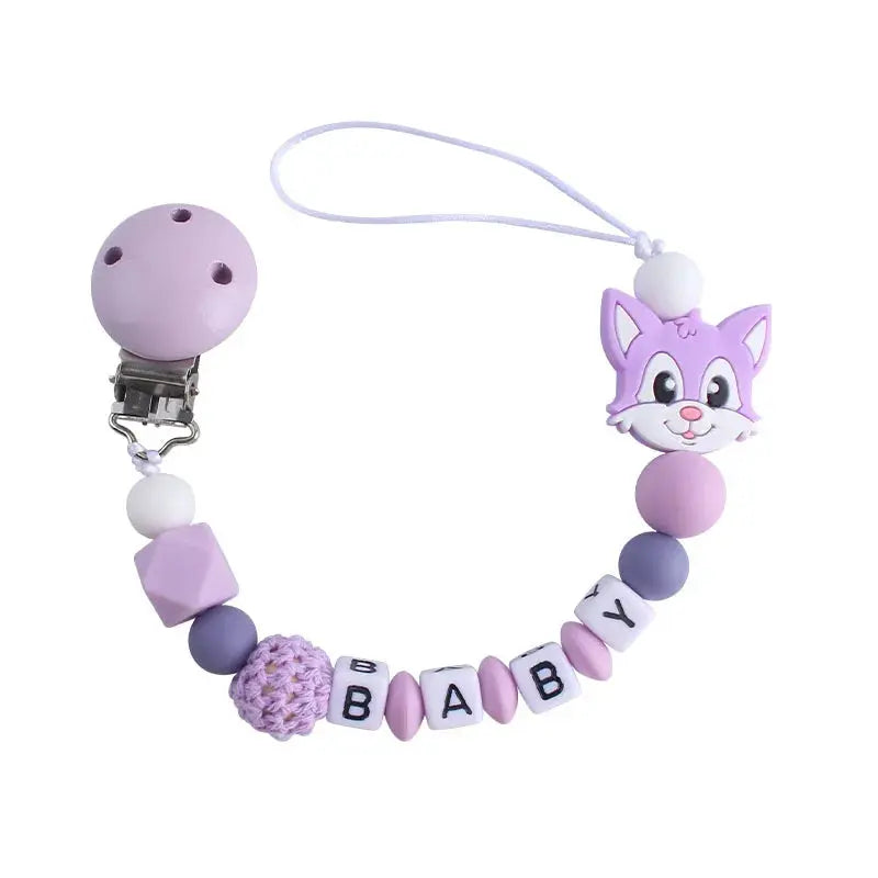 Attache tetine personnalisable - Attache sucette - Ours Mon Shopping Bébé