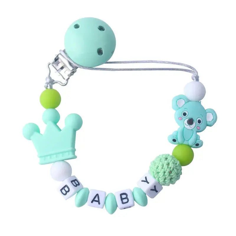 Attache tetine personnalisable - Attache sucette - Ours Mon Shopping Bébé