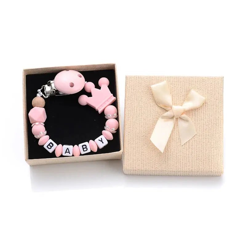 Attache tetine - Attache sucette - Forme couronne - Mon Shopping Bébé