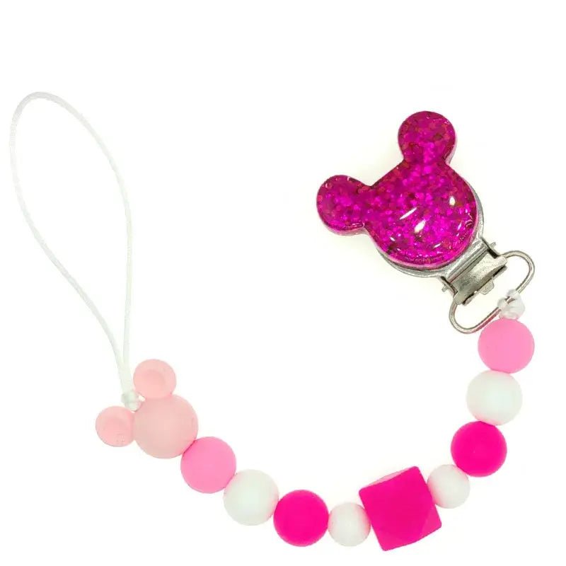 Attache tetine - Attache sucette - Mickey - Mon Shopping Bébé