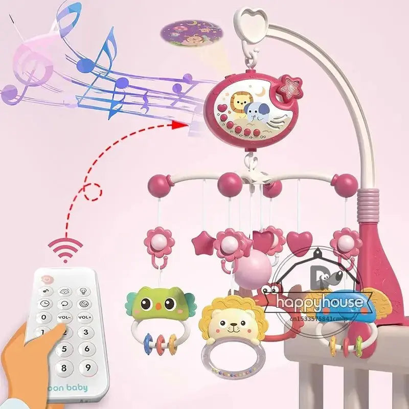 Mobile bébé - Mobile musical bébé - Espace + Animaux - Mon Shopping Bébé