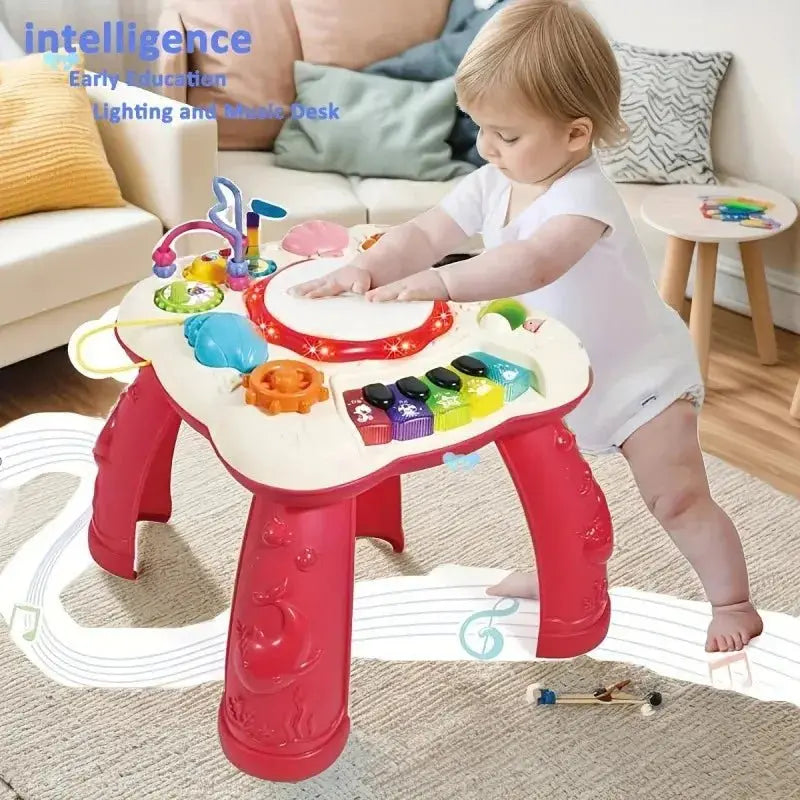 Table d'activités musicale 6 en 1 | Éveil sensoriel bébé 12 mois - Mon Shopping Bébé