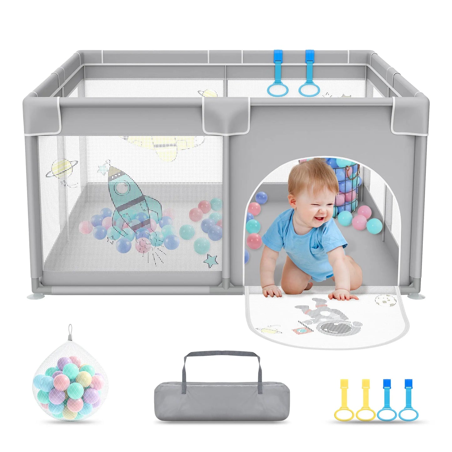 Parc bebe | Oceanic Play Mon Shopping Bébé