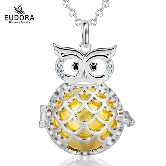 bola de grossesse 20mm hibou argenté