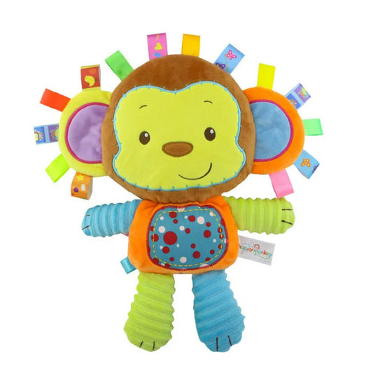 Hochet bébé - Jouet bebe - Peluche animaux de la jungle