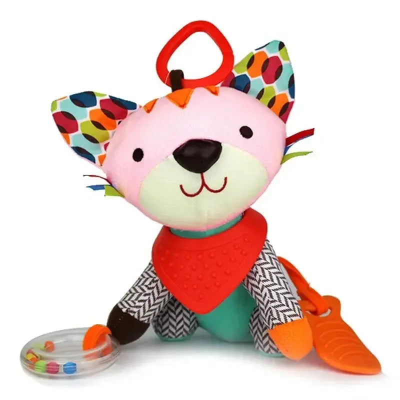 Hochet bébé - Jouet bébé - Peluche Animaux Mon Shopping Bébé