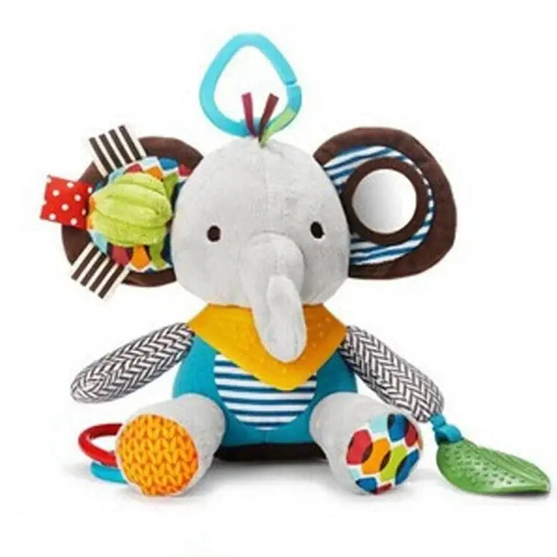 Hochet bébé - Jouet bébé - Peluche Animaux Mon Shopping Bébé