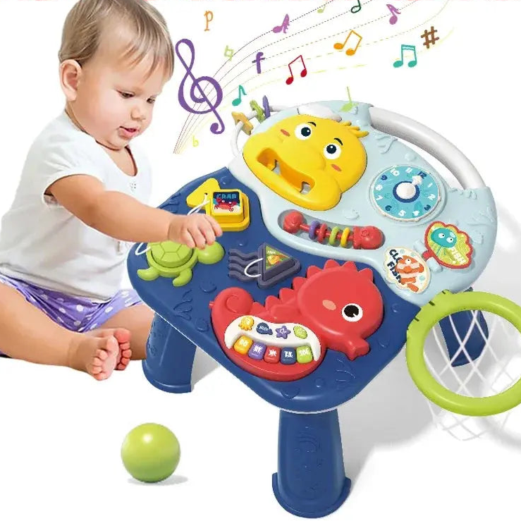 Table d'activité pour bébé, jouets musicaux, jeux de fabrication de sons pour bébés, jouets sensoriels, mouvement multifonctionnel, développement de jouets éducatifs Mon Shopping Bébé