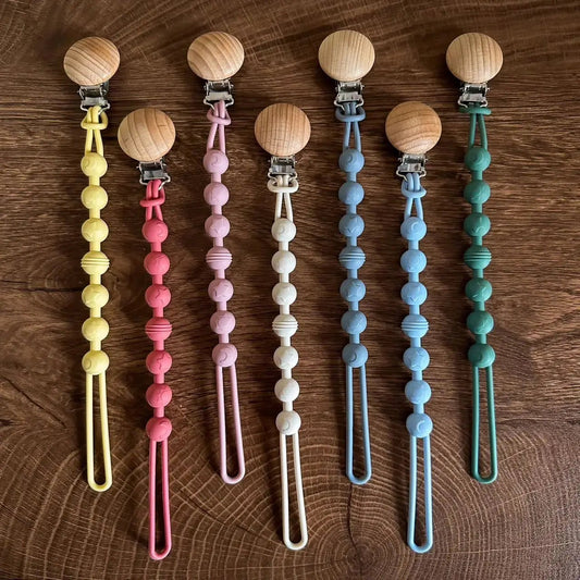 Attache tetine - Attache sucette - Bois - Mon Shopping Bébé