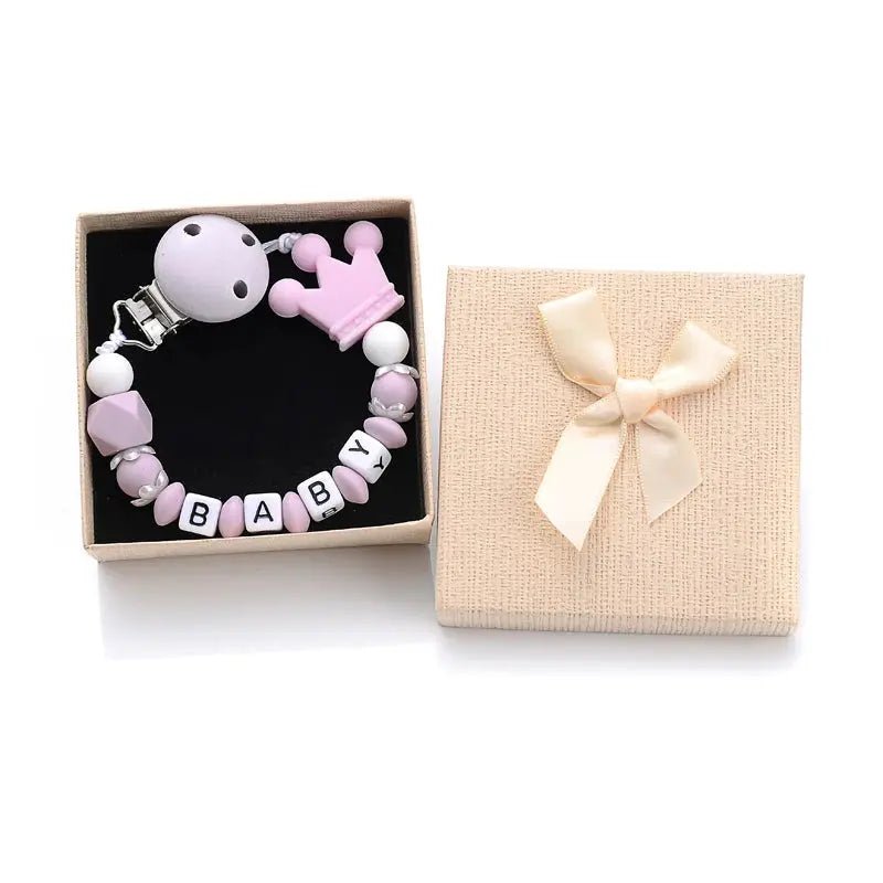 Attache tetine - Attache sucette - Forme couronne - Mon Shopping Bébé