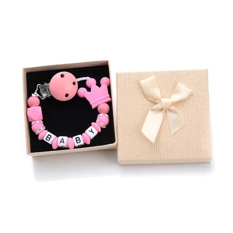 Attache tetine - Attache sucette - Forme couronne - Mon Shopping Bébé