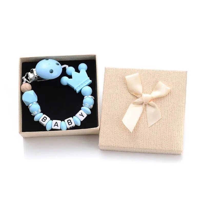 Attache tetine - Attache sucette - Forme couronne - Mon Shopping Bébé
