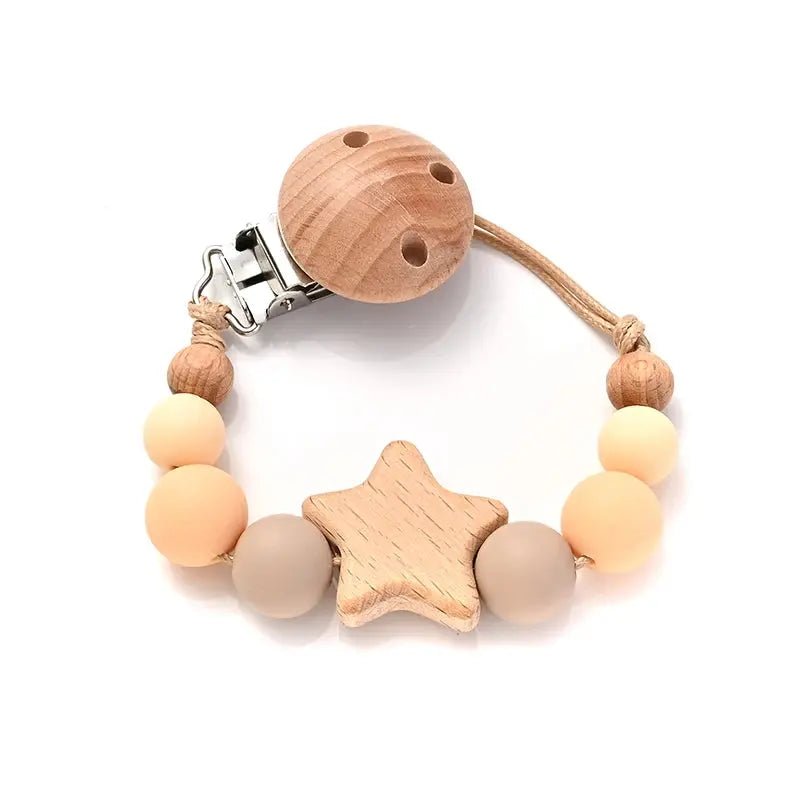 Attache tetine - Attache sucette - Forme d'étoile - Mon Shopping Bébé