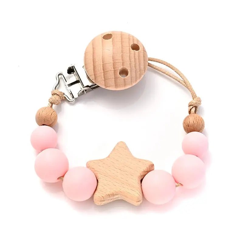 Attache tetine - Attache sucette - Forme d'étoile - Mon Shopping Bébé